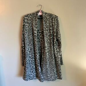 WHBM 2 Piece Leopard Sweater